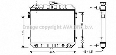 AVA QUALITY COOLING ol2109 -  Радиатор, охлаждение двигателя
